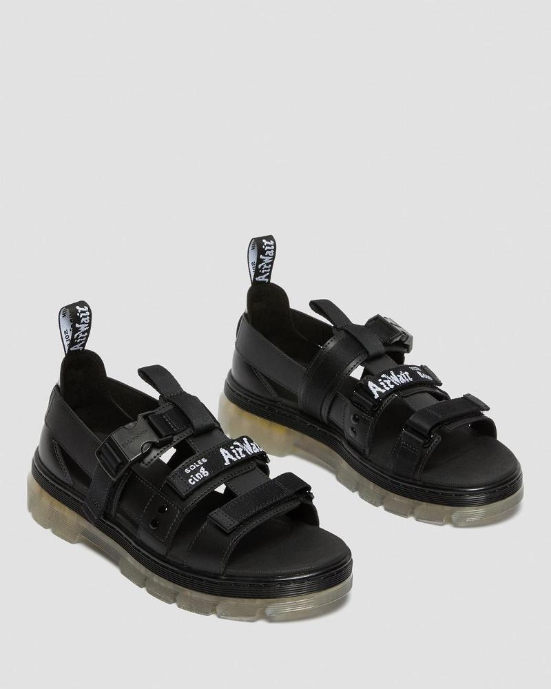 Sandalias Con Tiras Dr Martens Pearson Iced Casuales Hombre Negros | MX 166EBC